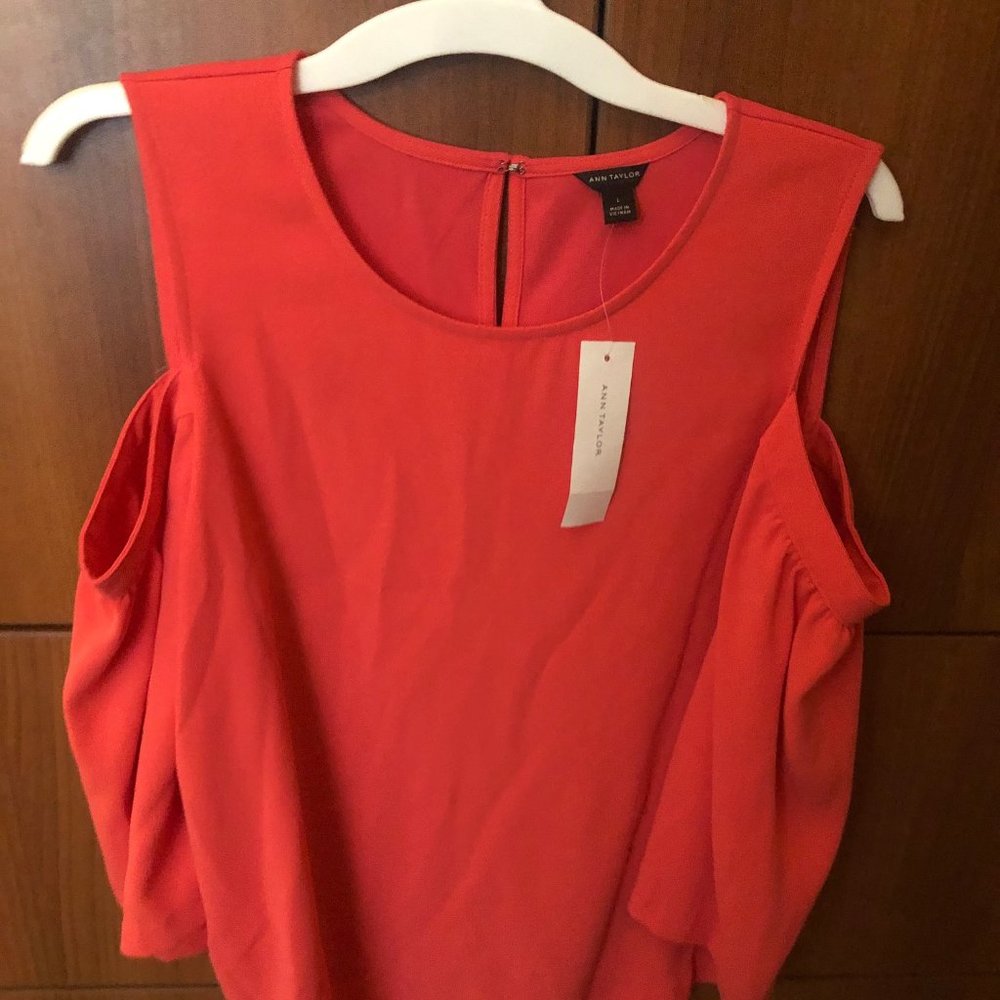 Ann Taylor cold shoulder blouse